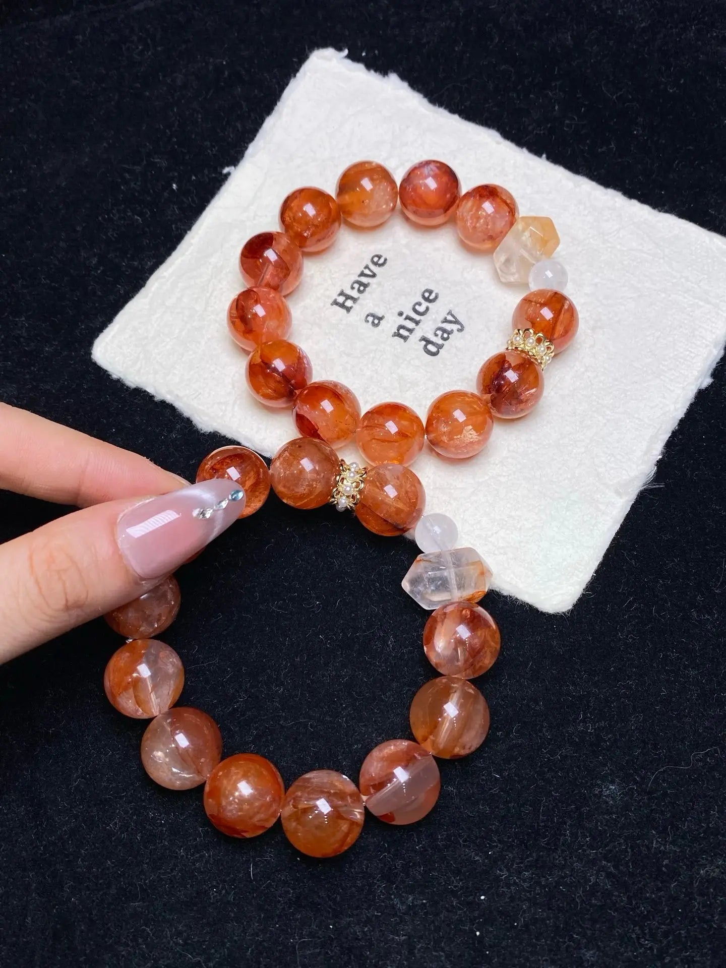 Brivys Radiant Flame Crystal Bracelet Secondary image