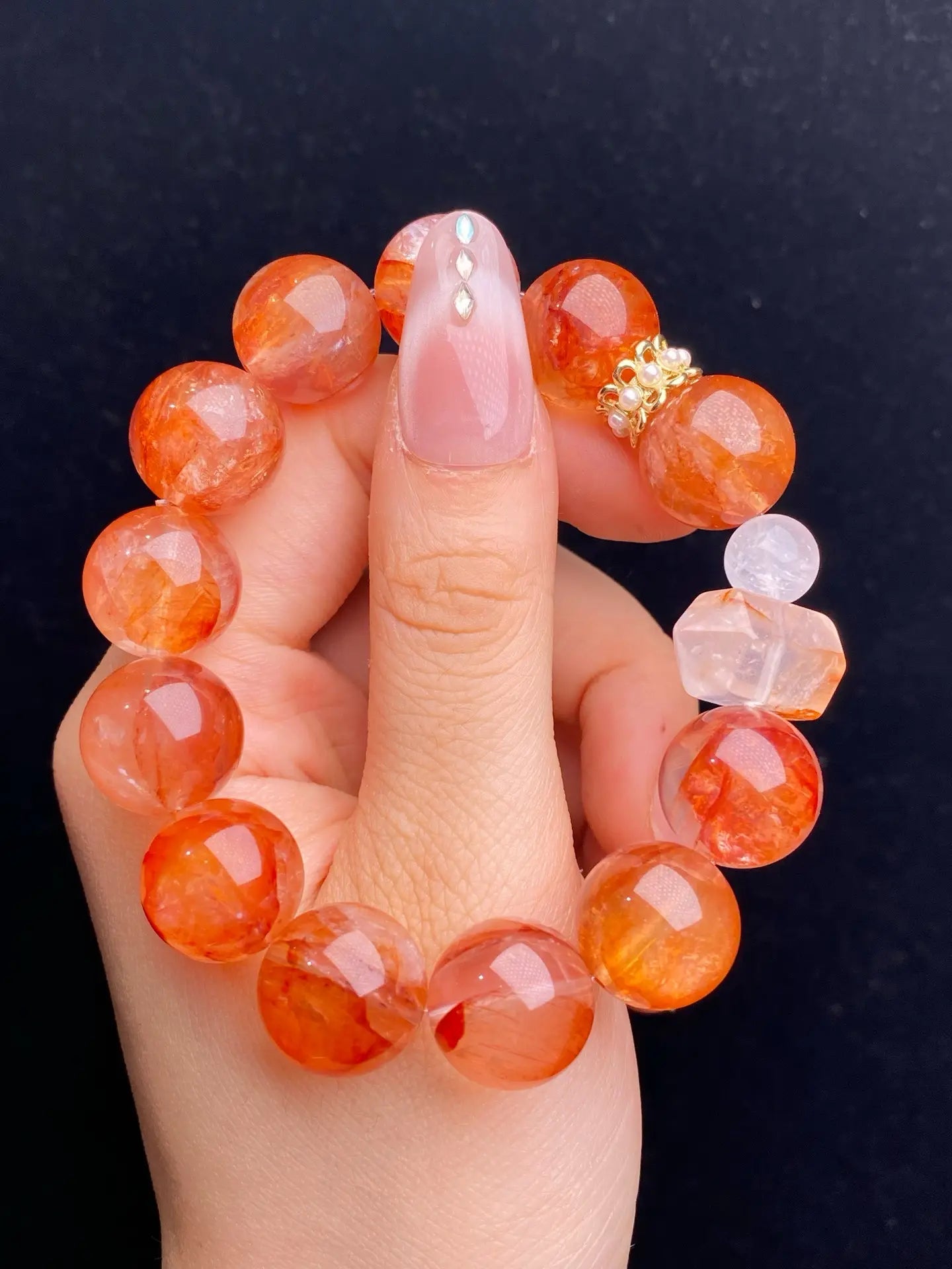 Brivys Radiant Flame Crystal Bracelet