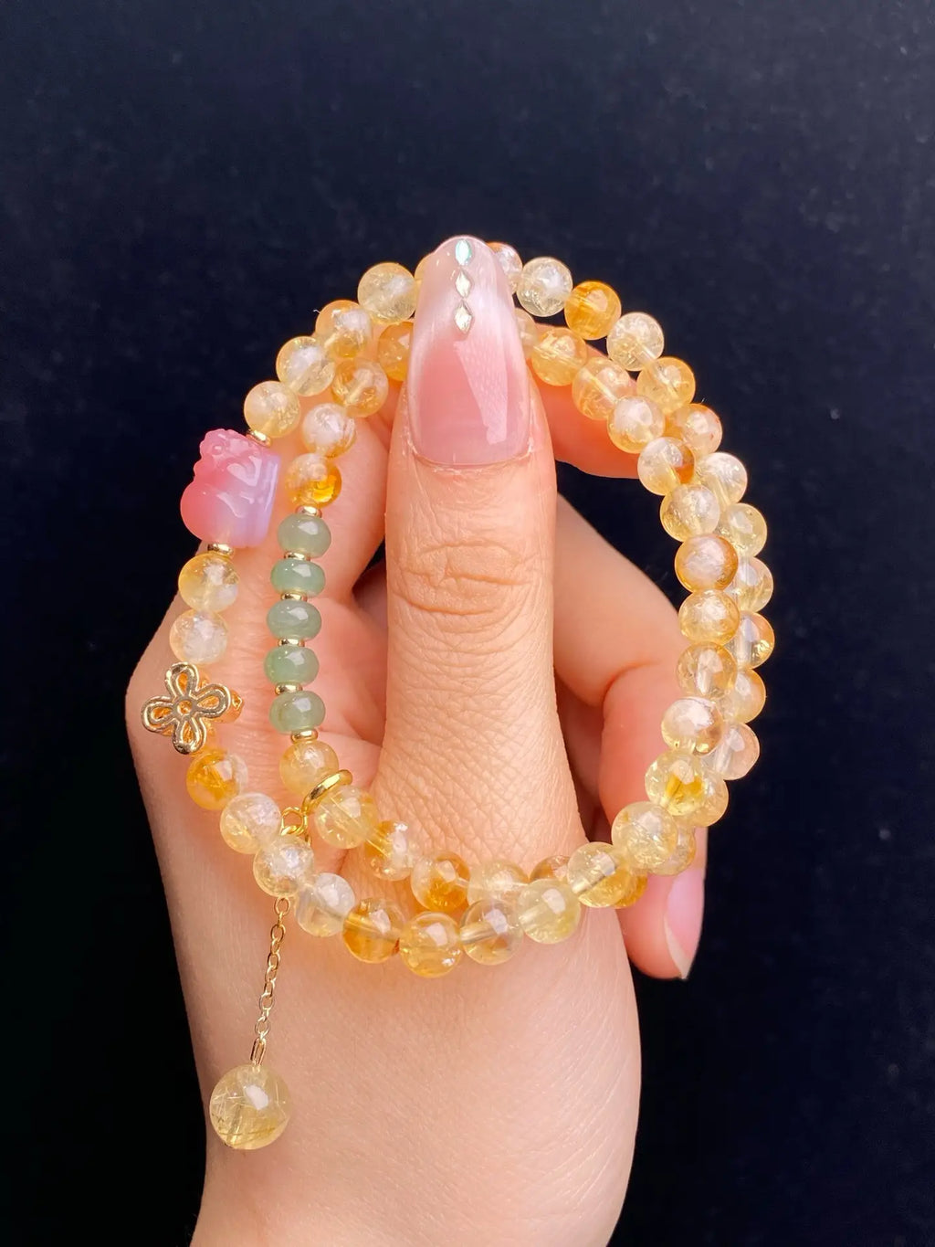 Brivys Golden Harvest Crystal Bracelet