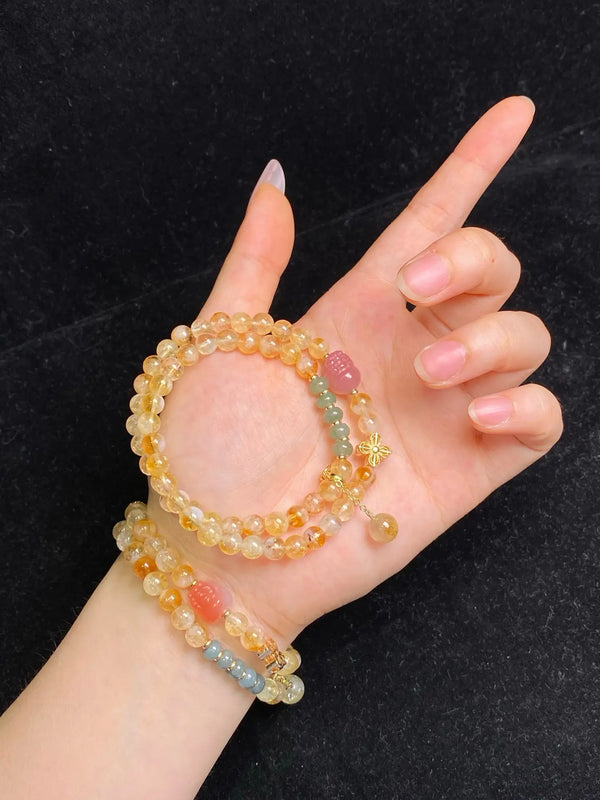 Brivys Golden Harvest Crystal Bracelet