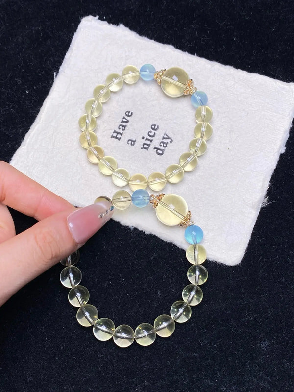 Brivys Golden Tide Crystal Bracelet