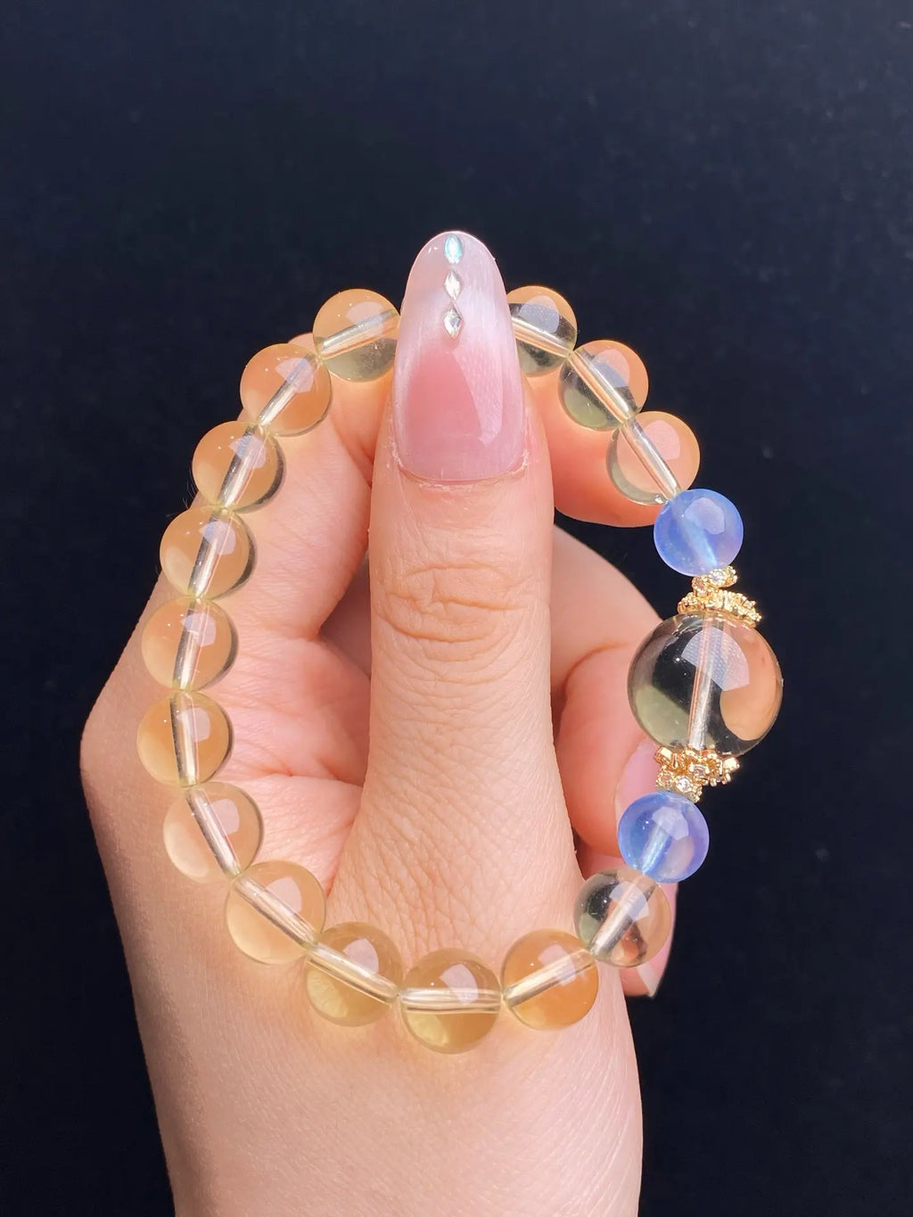 Brivys Golden Tide Crystal Bracelet
