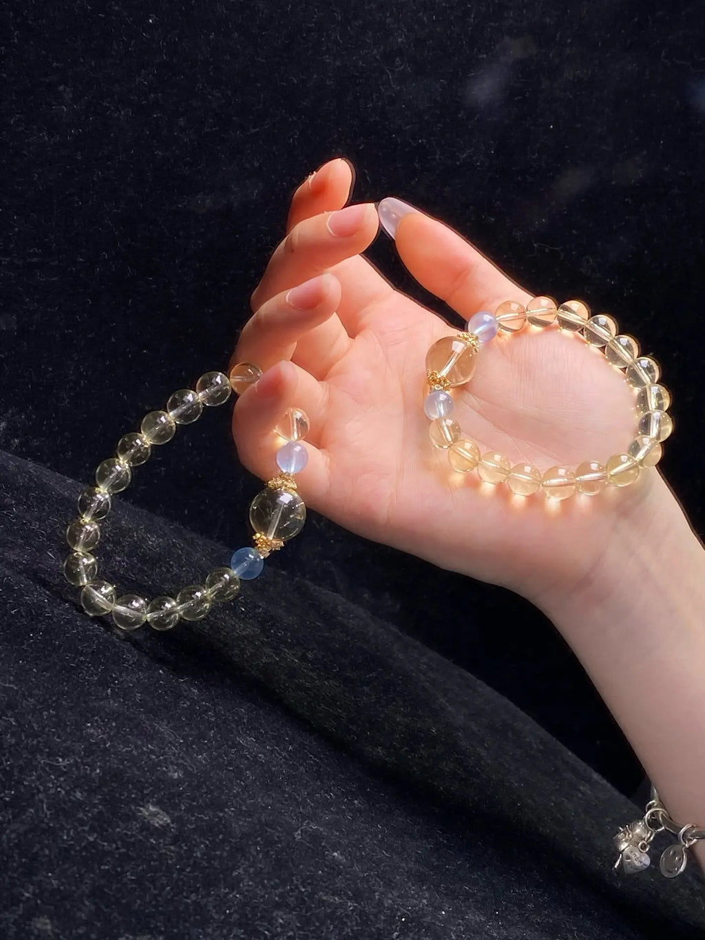 Brivys Golden Tide Crystal Bracelet