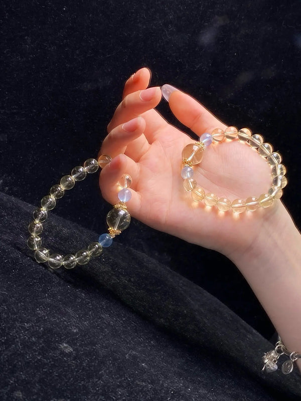 Brivys Golden Tide Crystal Bracelet