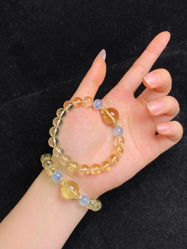 Brivys Golden Tide Crystal Bracelet