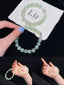 Brivys Morning Dew Prehnite Five Element Energy Bracelet – White Moonstone & Clear Quartz
