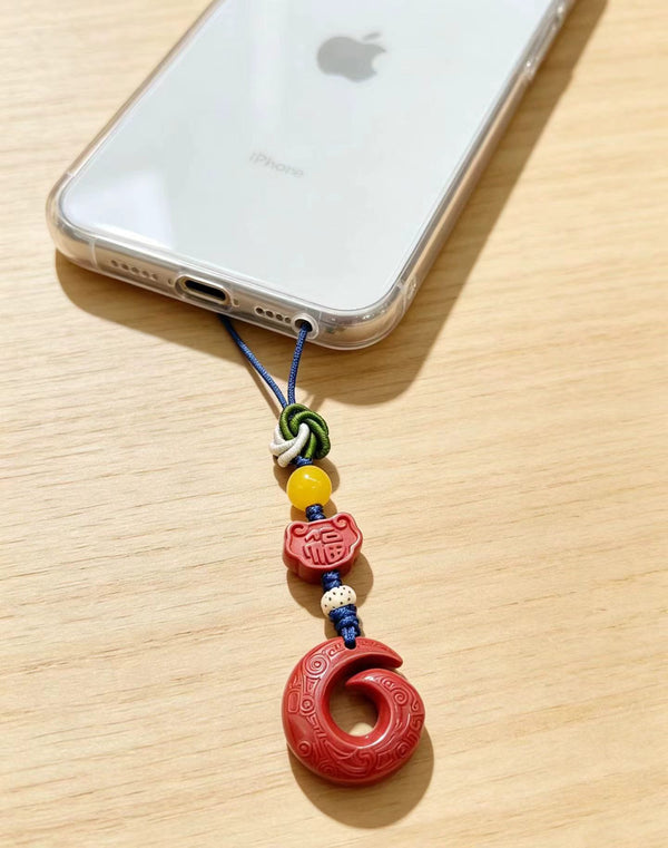 Cinnabar Turning Fortune Lucky Charm – Chinese Fu Amulet Pendant