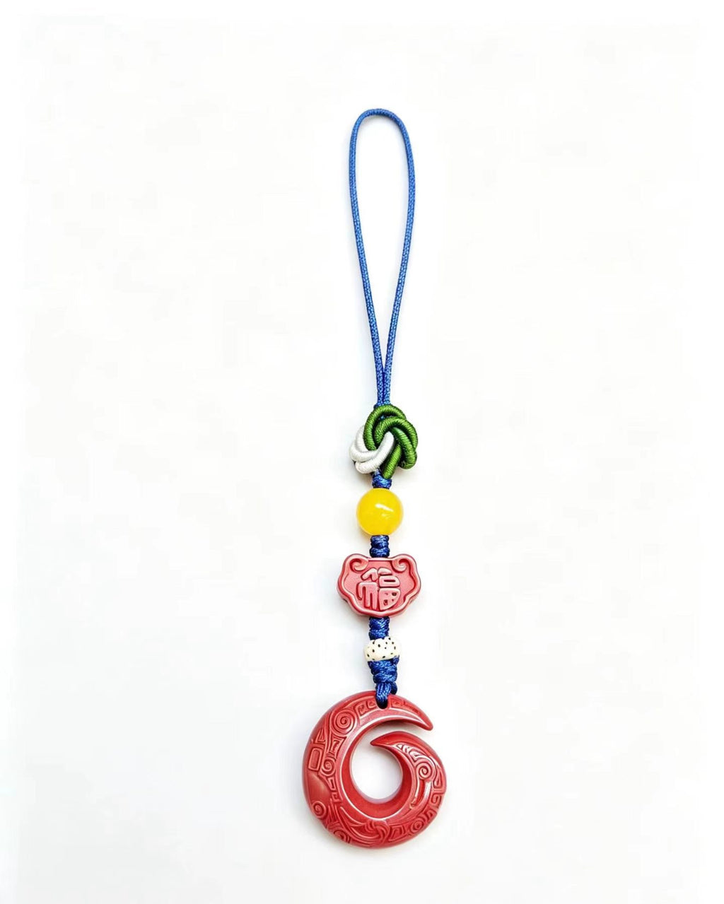 Cinnabar Turning Fortune Lucky Charm – Chinese Fu Amulet Pendant
