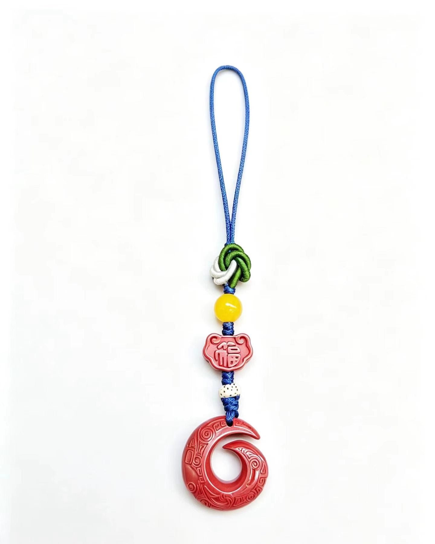 Cinnabar Turning Fortune Lucky Charm – Chinese Fu Amulet Pendant