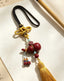 Cinnabar Gourd Car Charm – Chinese Blessing & Safe Travel Hanging Ornament