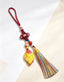 Cinnabar Koi Fish Lucky Charm – Lucky Tassel Ornament for Safe Travel & Abundance