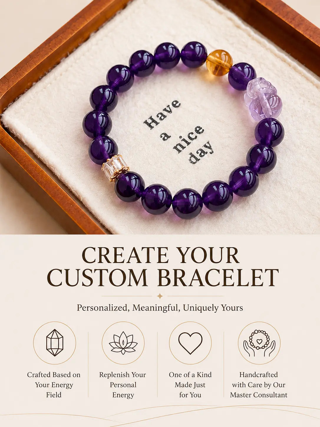 Personal Energy Bracelet – Custom Crafted for You Main image